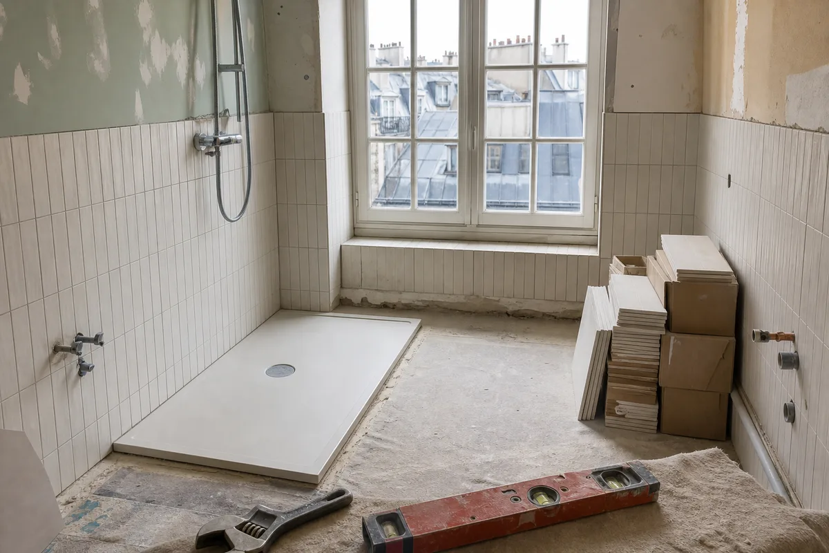 Installation de salle de bain : prix complet par gamme et poste